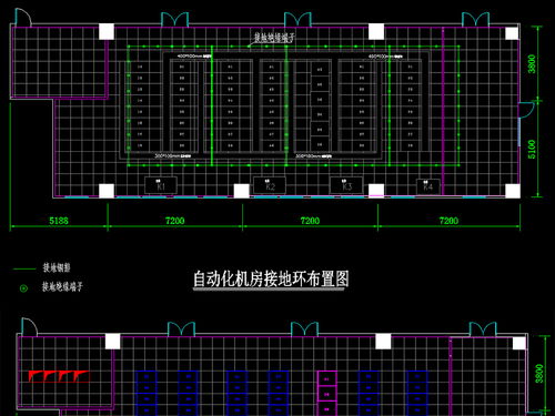供電公司地調自動化調度機房工程深化施工圖cad弱電智能化設計平面圖下載 cad圖紙圖片大全 編號 17535576